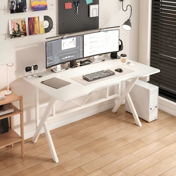 breblo a157b Solid Wood Computer Desk – white - Image 2