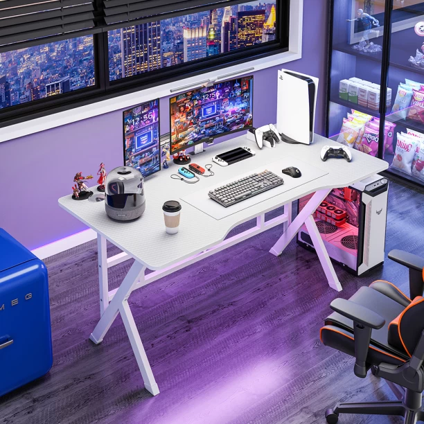 breblo a157b Solid Wood Computer Desk – white - Image 3
