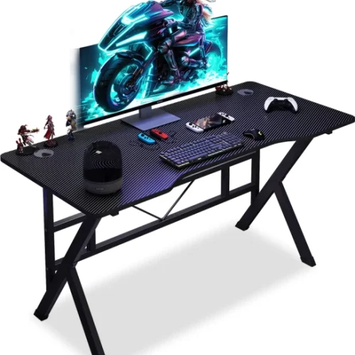 BREBLO a149b Solid Wood Computer Desk – BLACK
