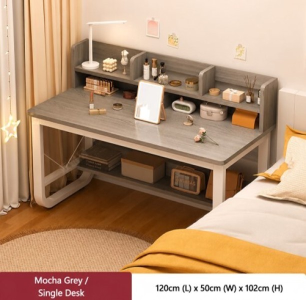 Generic Modern with Storage Hutch Engineered Wood Computer Desk – White - Image 3