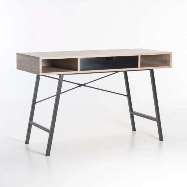VIVIDITTO DF0507 Multipurpose Table – OAK/BLACK - Image 2