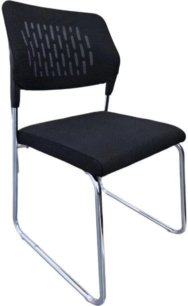 SPSP Stackable Mesh Ergonomic Visitor Office Chair Office Conference Chair Office Stacking Chair – Black