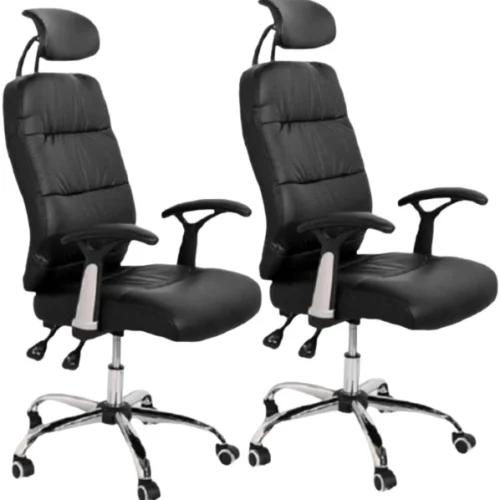 Eay Eay Thing Reclining Office PU Leather Chair with Head & Arm rests - Black Office Executive Chair