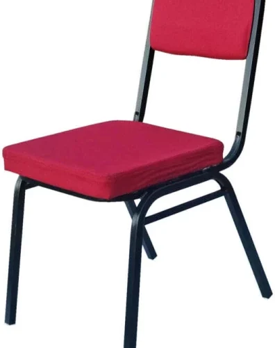 Fine Living Meta Office Chair - Maroon Set of 10 Office Stacking Chair