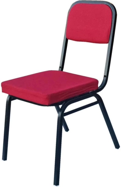 Fine Living Meta Office Chair - Maroon Set of 10 Office Stacking Chair