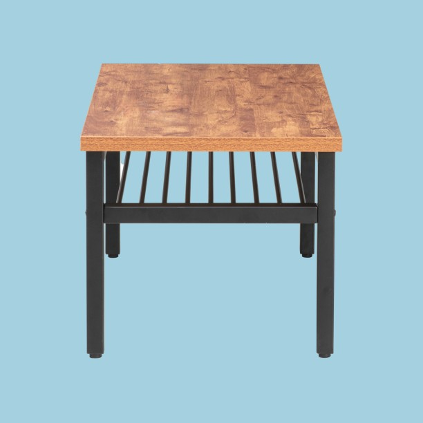 Creative Deco JAVA Modern Coffee Table - 80cm x 45cm - Natural Earth Brown Multipurpose Table - Image 4