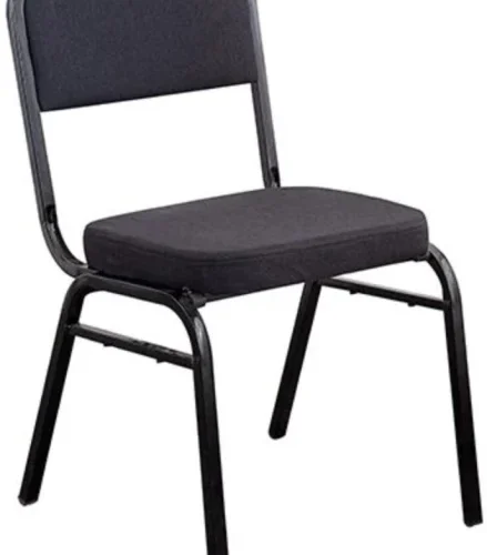 Fine Living Meta Office Chair Black Set of 5 Office Stacking Chair