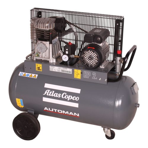 AUTOMAN AC 20 E 90L Belt Driven Mobile Air Compressor 1.5 KW (2 HP)