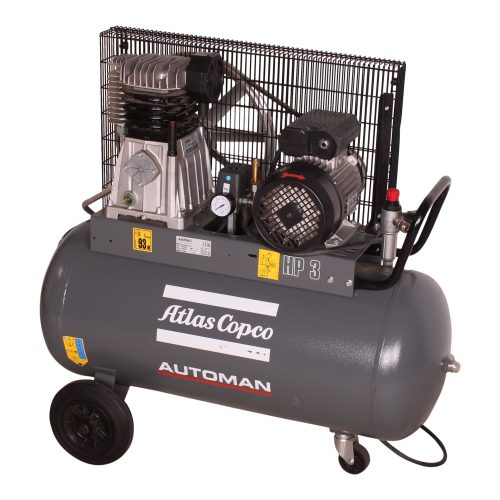 AUTOMAN AC 30 E 90L 2.2 KW (3 HP) 230 V Belt Driven Mobile Air Compressor