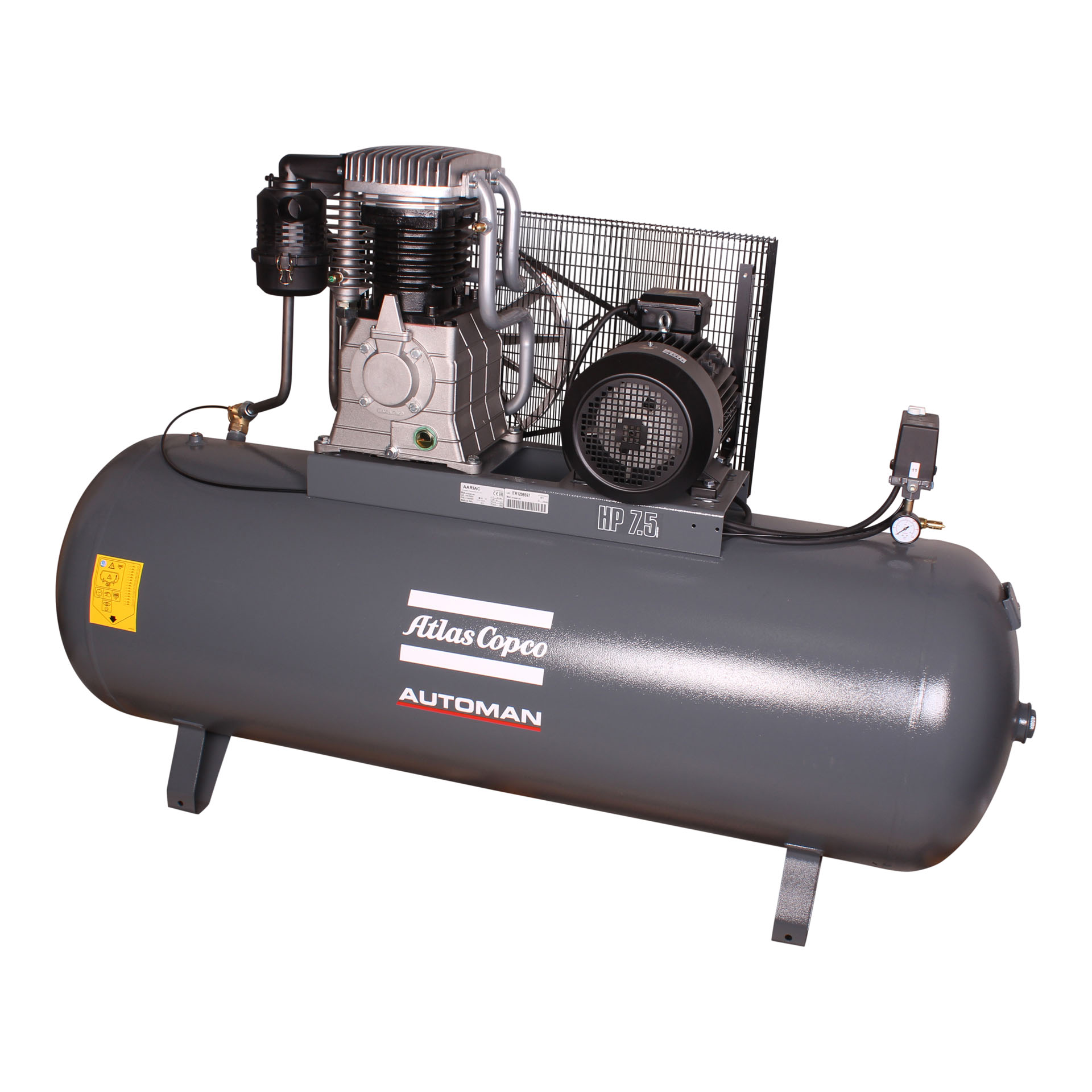 AUTOMAN AC 75 E 500L Stationary Air Compressor 5.5 KW (7.5 HP) 380 V