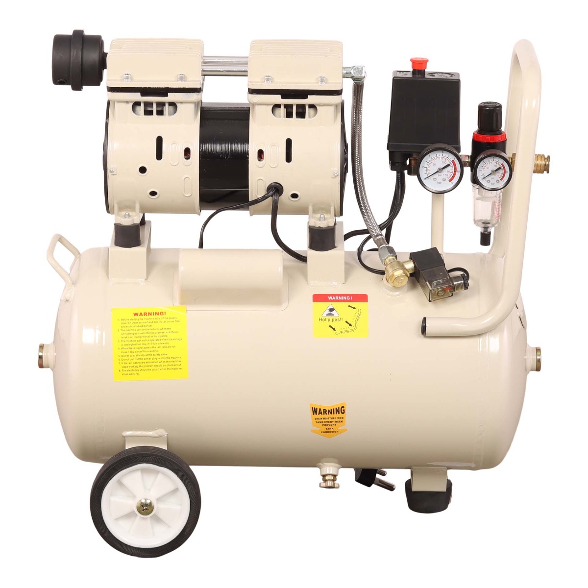 MAC AFRIC 24 Litre Silent Oil Free Compressor 550 W (0.7 HP) 230 V - Image 2