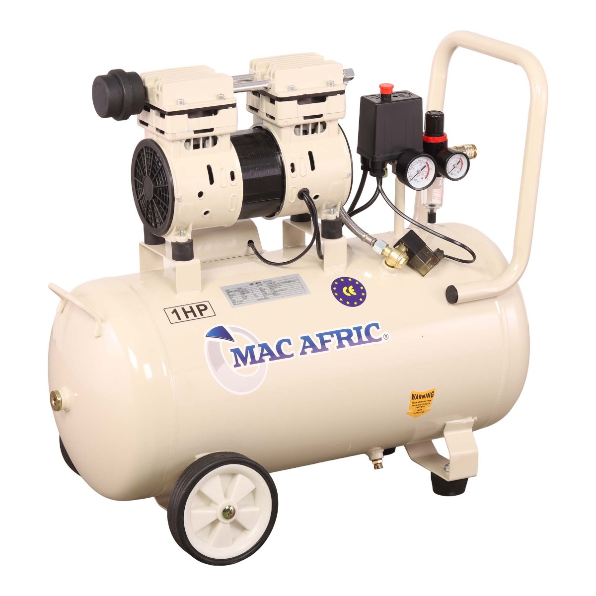 MAC AFRIC 50L Silent Oil Free Compressor 0.75 KW (1 HP) 230 V - Image 3