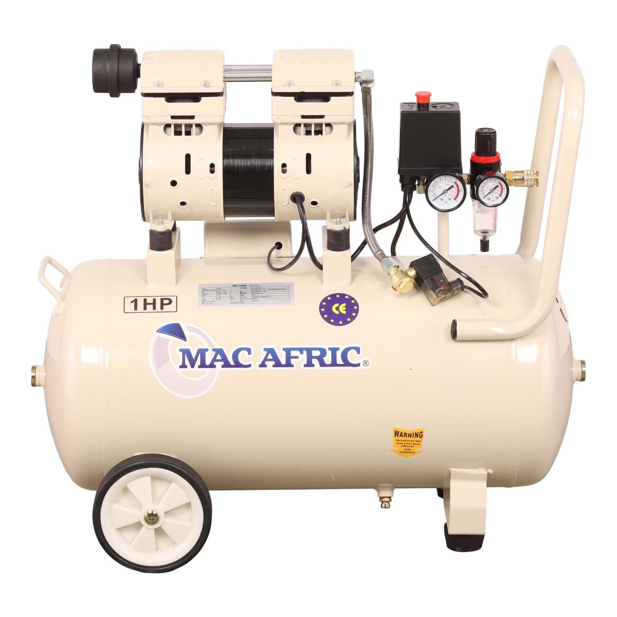 MAC AFRIC 50L Silent Oil Free Compressor 0.75 KW (1 HP) 230 V - Image 4