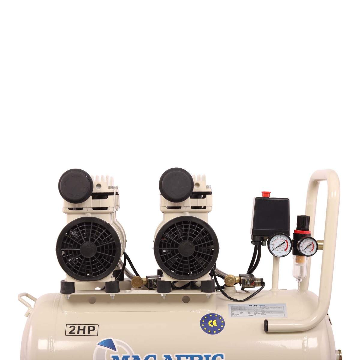 MAC AFRIC 50L Silent Oil Free Compressor 1.5 KW (2 HP) 230 V - Image 5