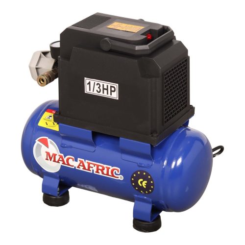 MAC AFRIC 6 Litre 250 W (1/3 HP) 230 V Oil Free Air Compressor