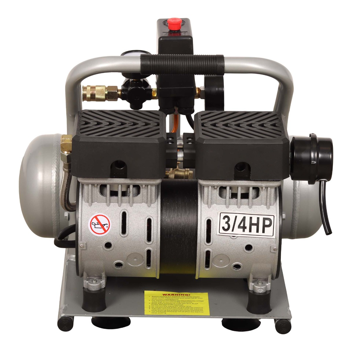 MAC AFRIC 6 Litre 0.75 KW (3/4 HP) 230 V Oil Free Air Compressor (Aluminium Tank) - Image 4