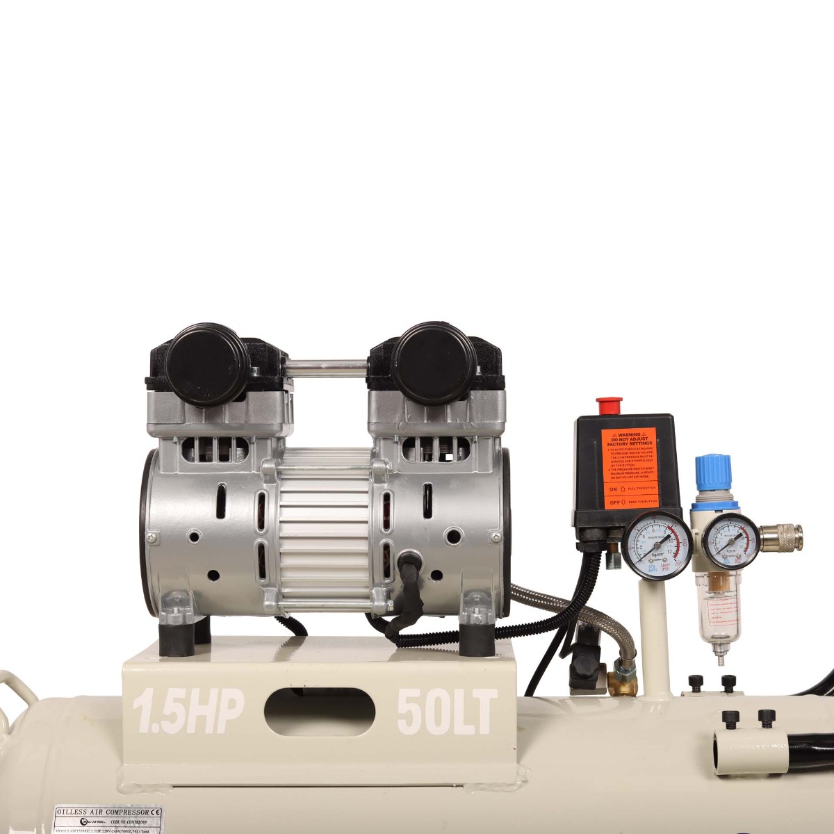 MAC AFRIC Professional 24 Litre 0.6 KW (0.8 HP) 230V Oil Free Silent Air Compressor - Image 5