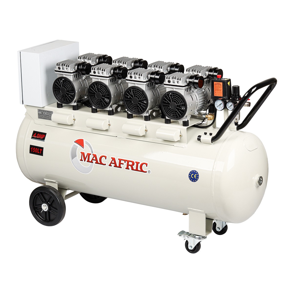 MAC AFRIC PRO 150L 2400W Oil Free Silent Compressor - Image 3
