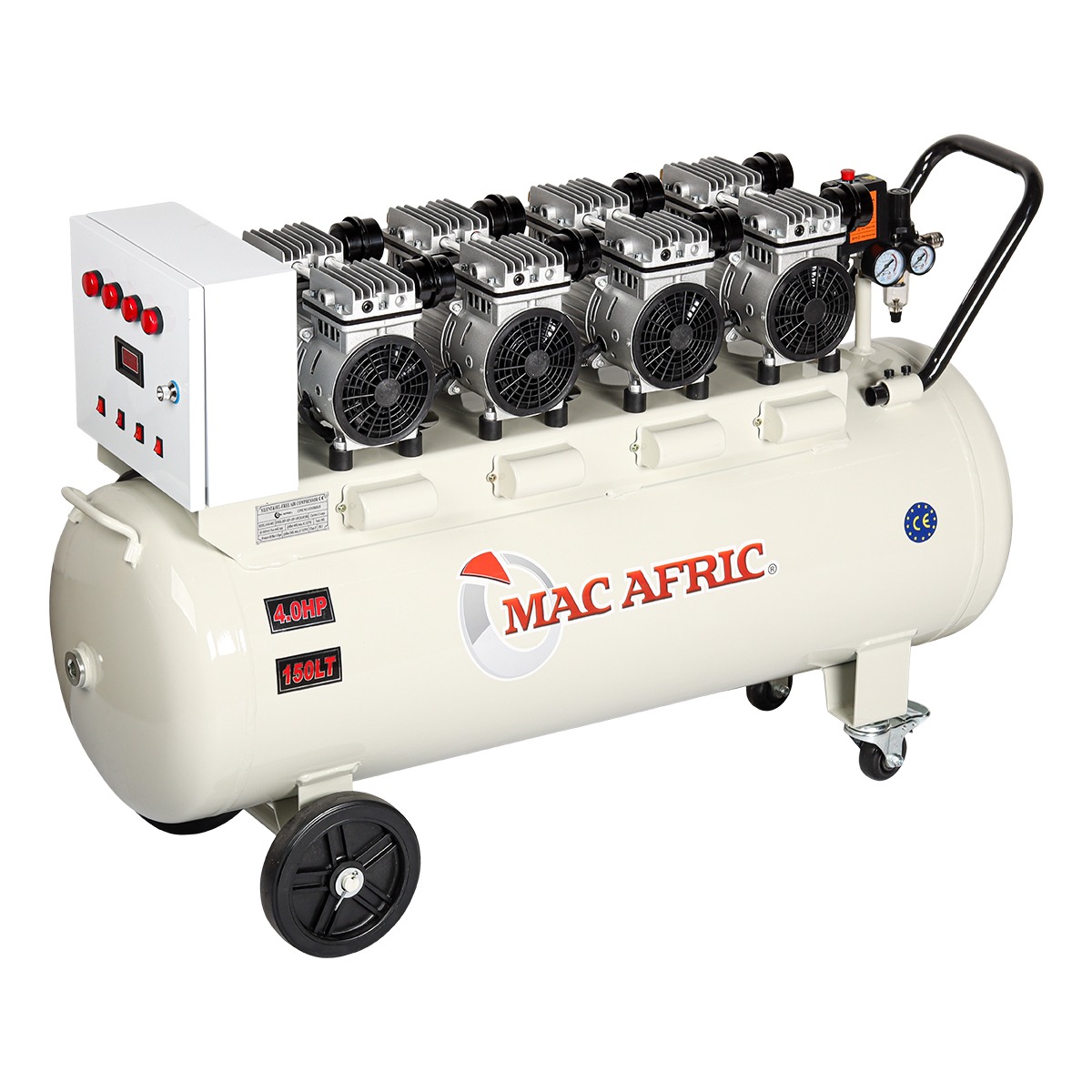 MAC AFRIC PRO 150L 2400W Oil Free Silent Compressor - Image 4