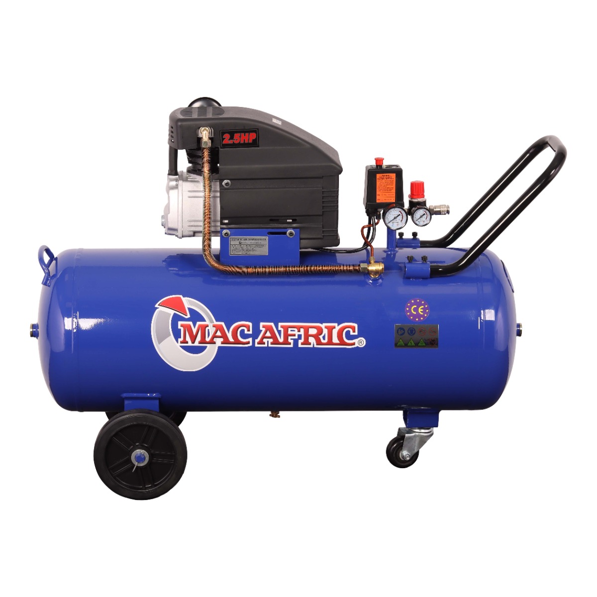 MAC AFRIC 100 Litre 1.5 KW (2.5 HP) 230 V Direct Drive Compressor - Image 2
