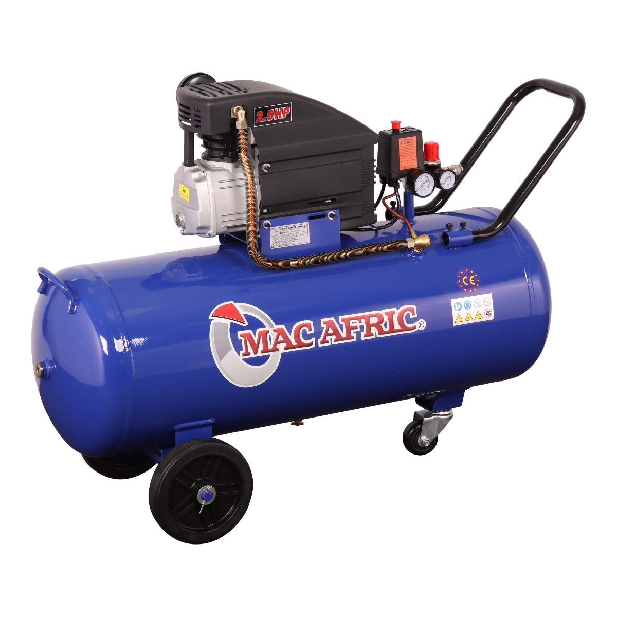 MAC AFRIC 100 Litre 1.5 KW (2.5 HP) 230 V Direct Drive Compressor - Image 3