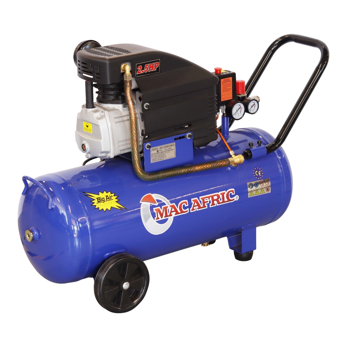 MAC AFRIC 50 Litre 1.5 KW (2 HP) 230 V Direct Drive Compressor - Image 3