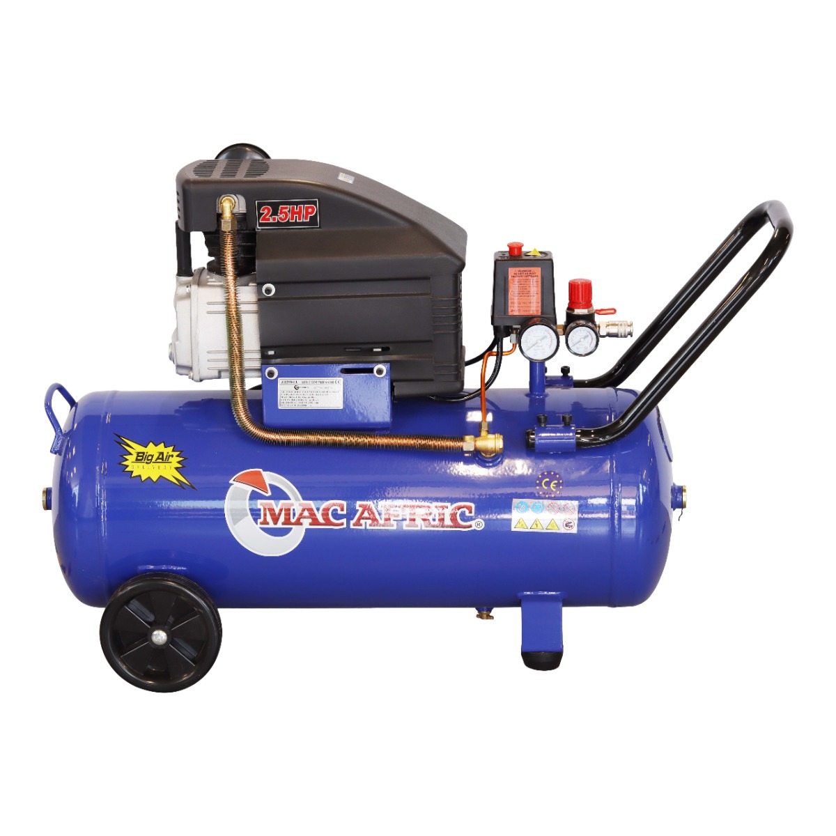 MAC AFRIC 50 Litre 1.5 KW (2 HP) 230 V Direct Drive Compressor - Image 4