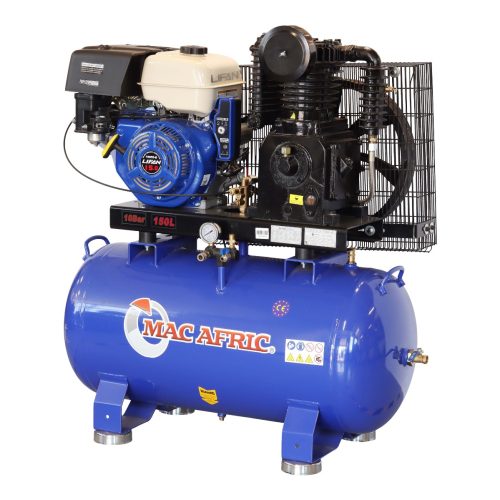 MAC AFRIC 150 Litre 14.2 KW (19 HP) Petrol Belt Driven Compressor