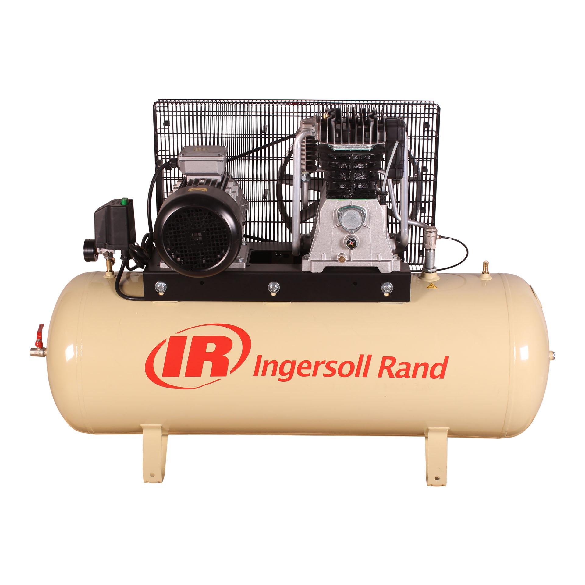 INGERSOLL RAND 200L 4 KW (5.5 HP) 380 V Belt Driven Fixed Receiver Air Compressor - Image 2