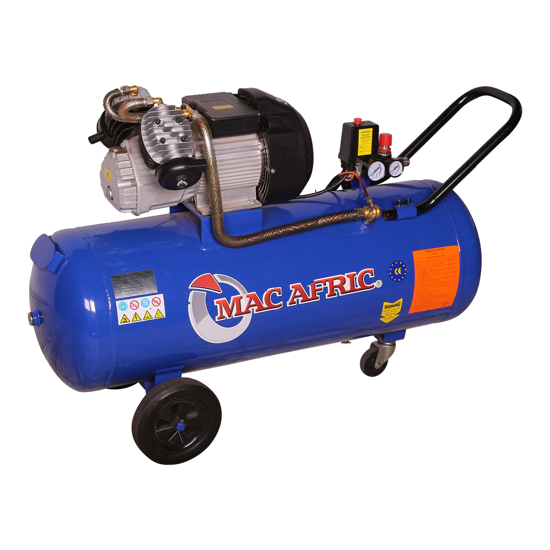 MAC AFRIC 100 Litre 2.2 KW (3 HP) 230 V Direct Drive "V-Type" Compressor - Image 3