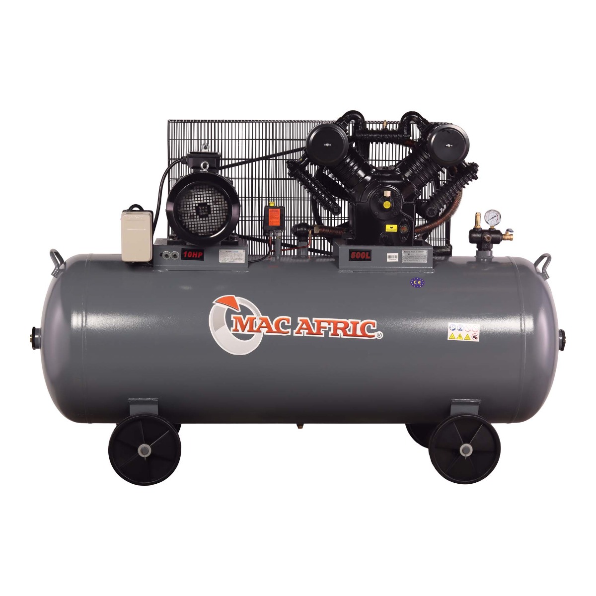 MAC AFRIC 500 Litre 7.5 kW (10 HP) 380 V Belt Driven Compressor - Image 2