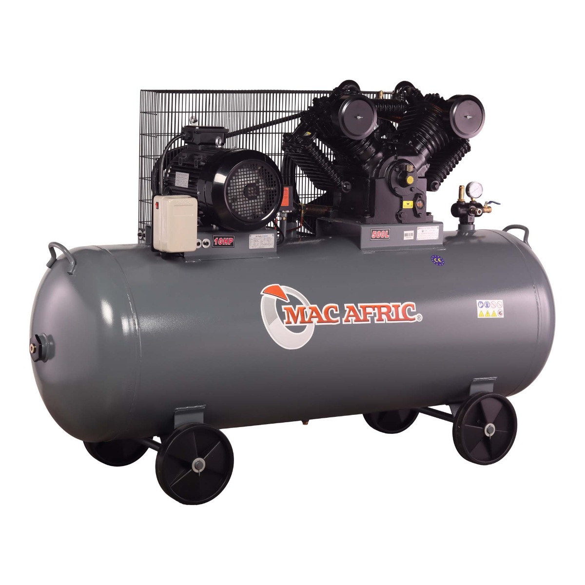 MAC AFRIC 500 Litre 7.5 kW (10 HP) 380 V Belt Driven Compressor - Image 3