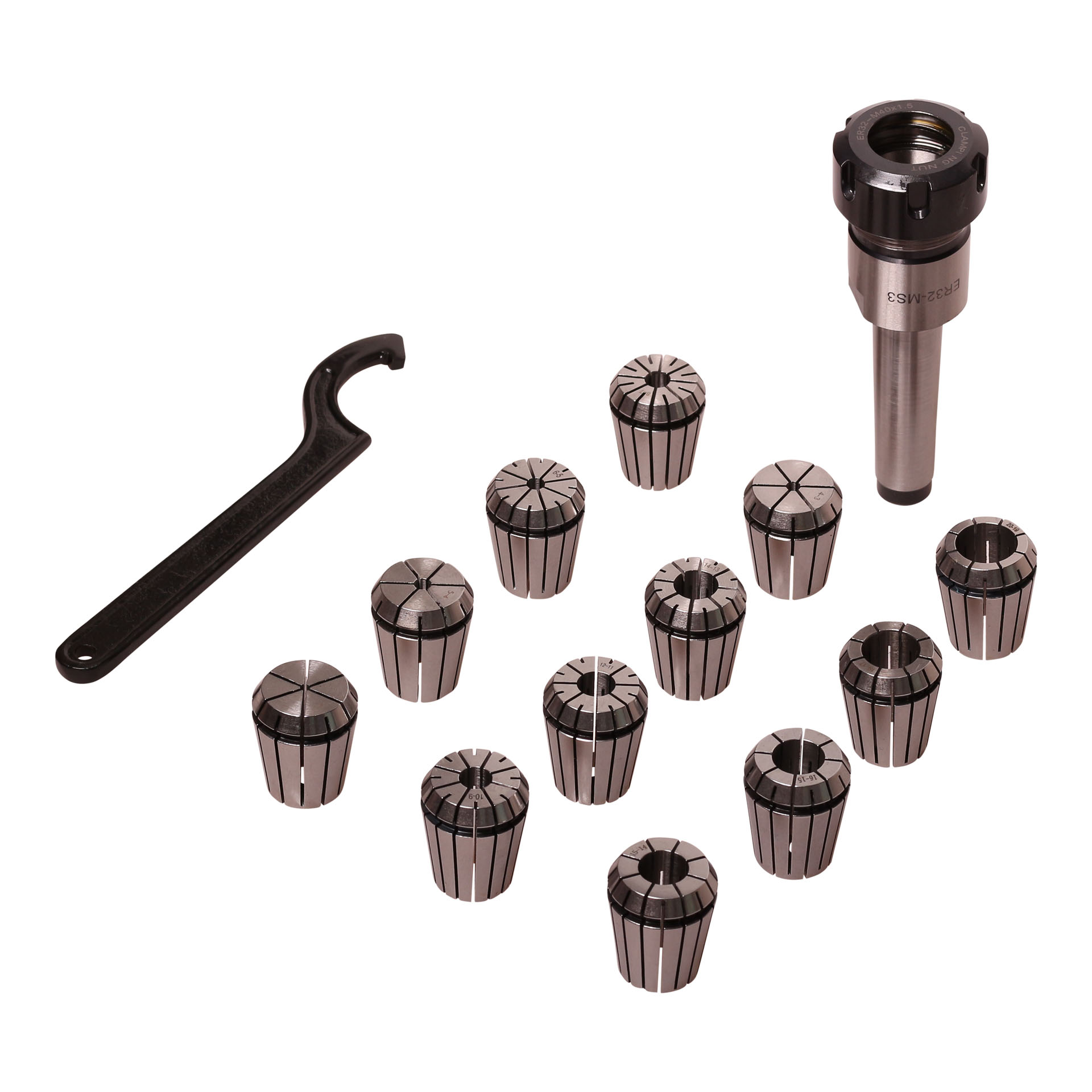 MAC AFRIC 12 Piece ER32 Collet Set MT3-Taper(M12) - Image 2
