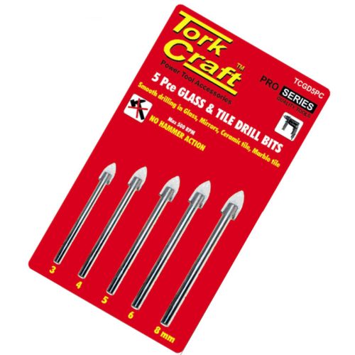 TORK CRAFT 5 PCS Glass and Tile Drill Bit Set