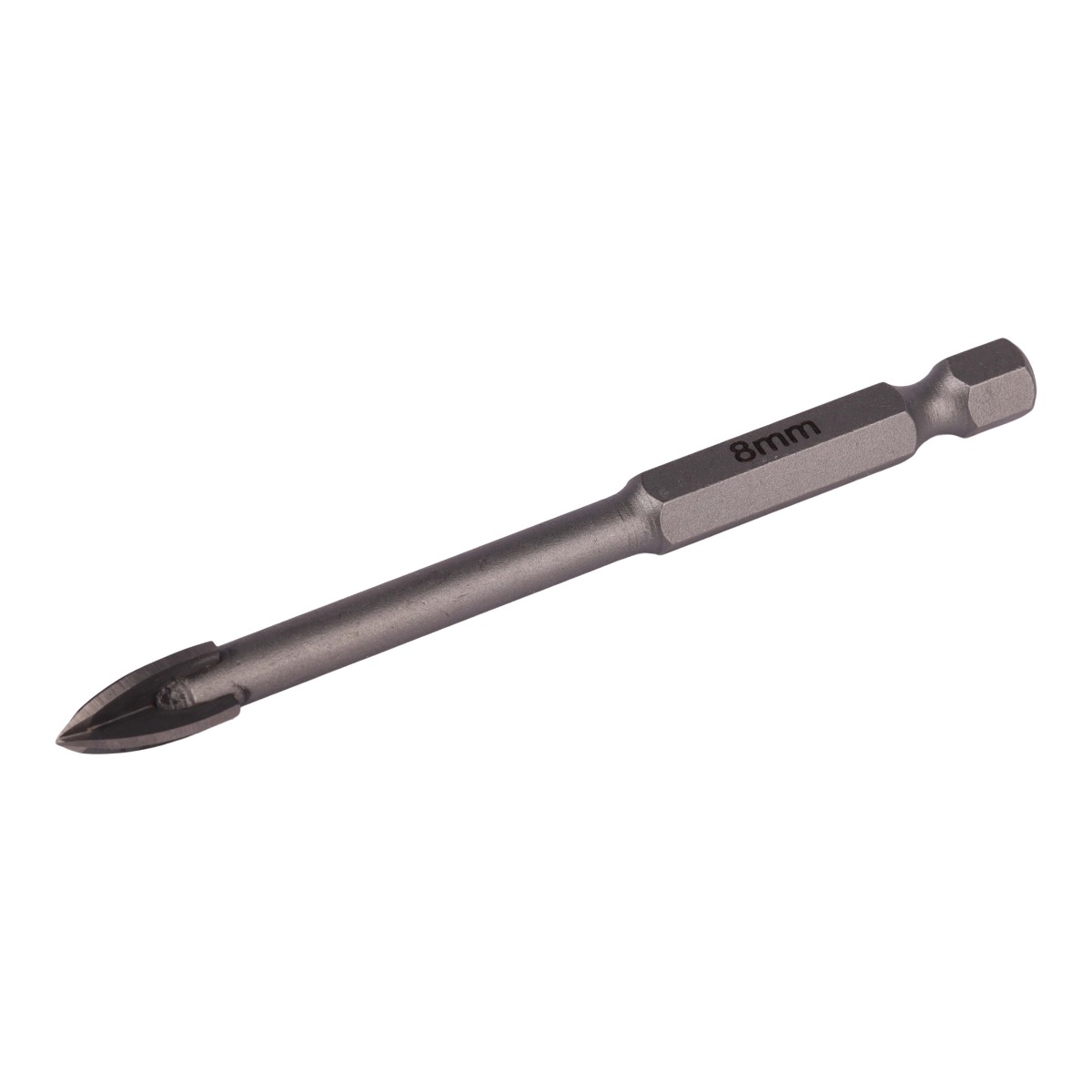 Glass & Tile Drill 8mm 4 Flute with Hex Shank (TCGDX008)