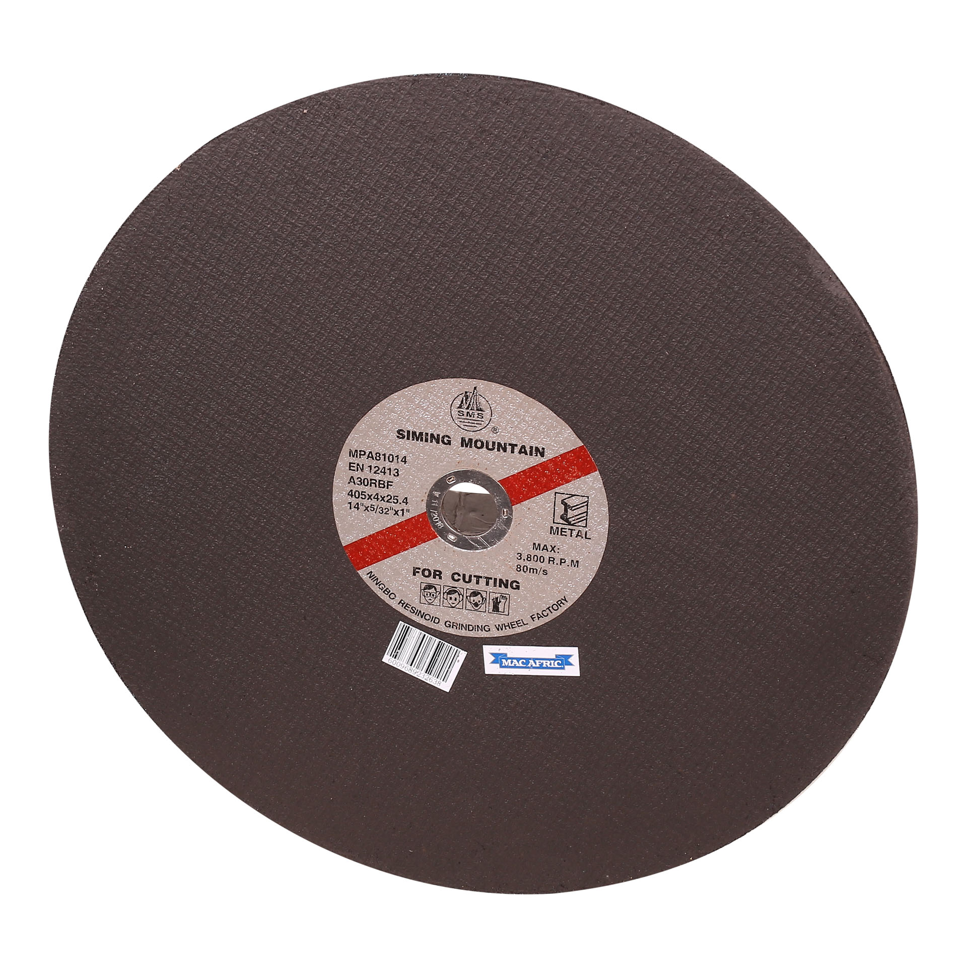 MAC AFRIC 405 x 4 x 25.4 MM Steel Cutting Disc