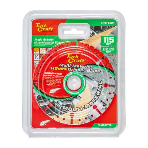 TORK CRAFT Multi-Material Cutting Blade 115mm x 22.23mm for Angle Grinder