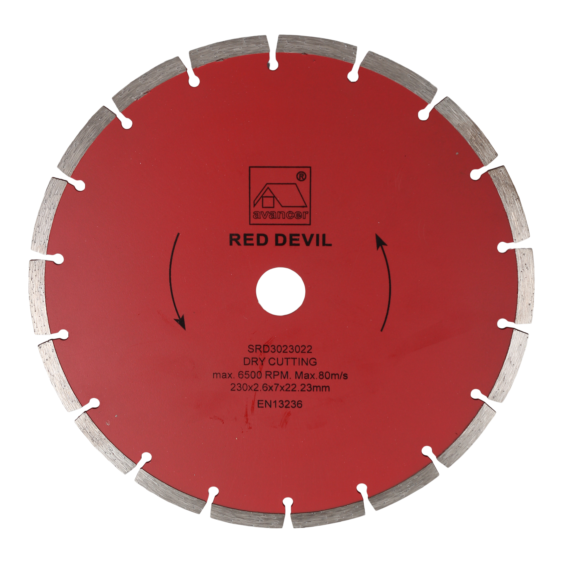 AVANCER 230mm Red Devil Segmented Diamond Blade
