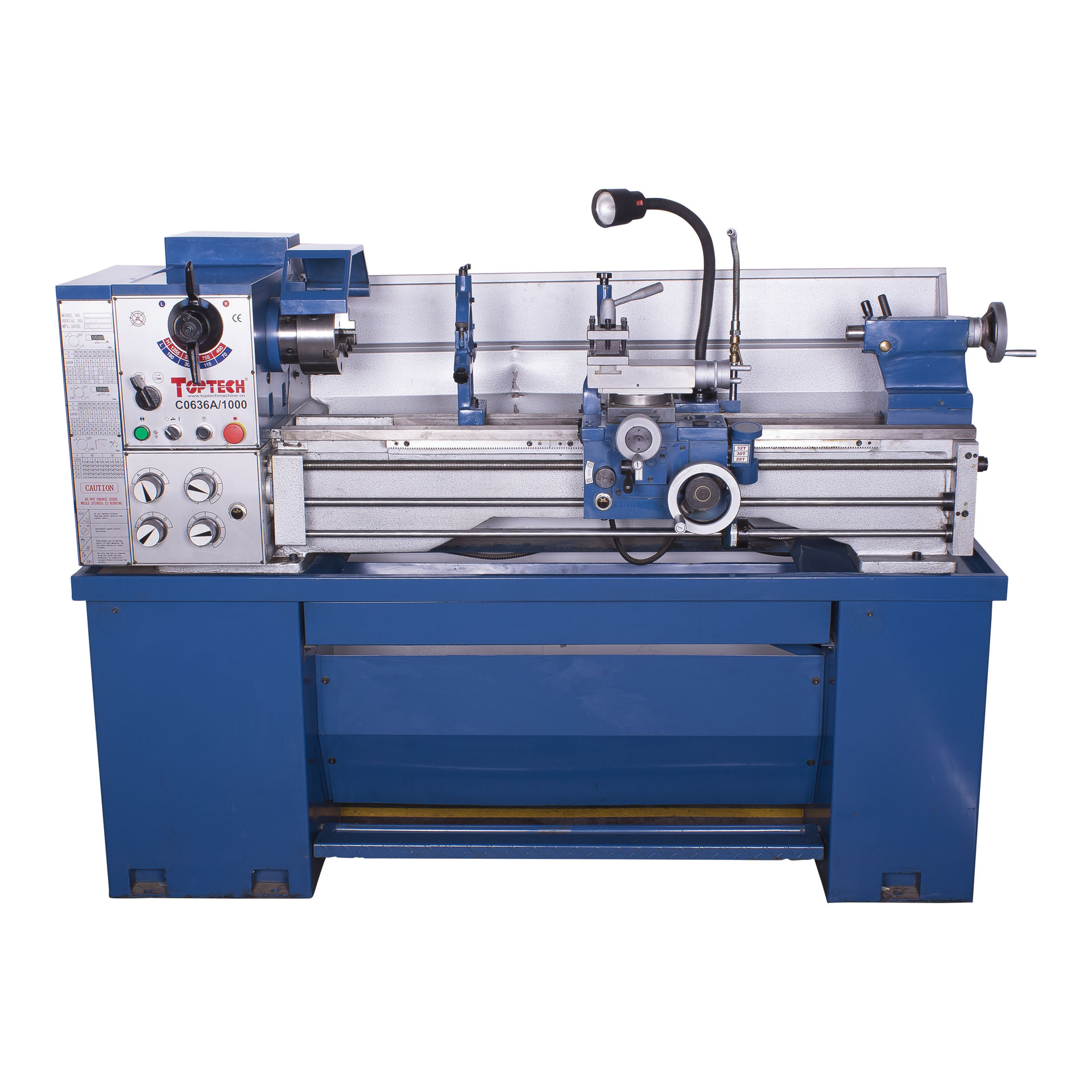 MAC AFRIC 1 M Geared Head Lathe with Stand, Foot Brake & Work Light - Image 3