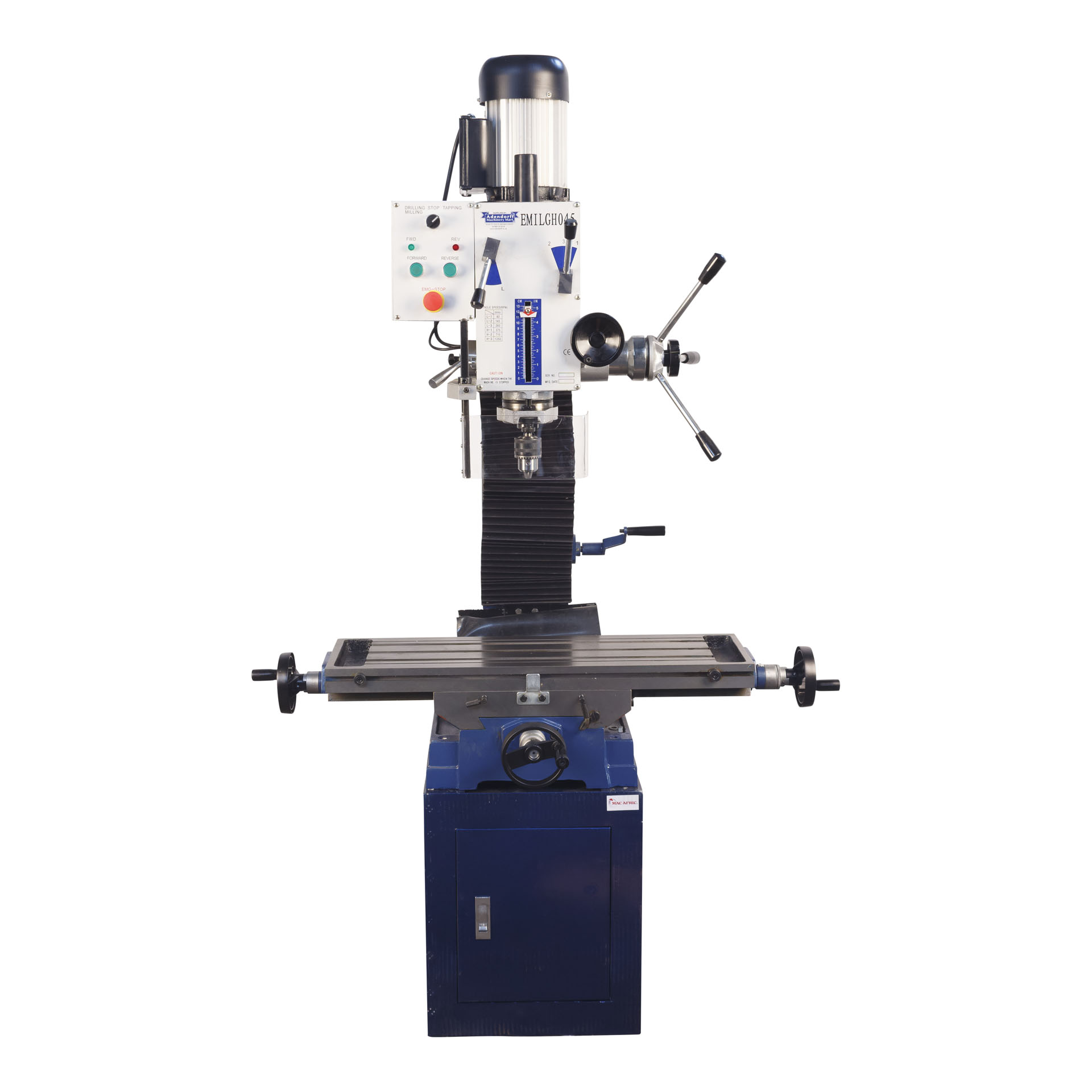 MAC AFRIC 45 MM Geared Head Milling Machine (Square Column) - Image 3
