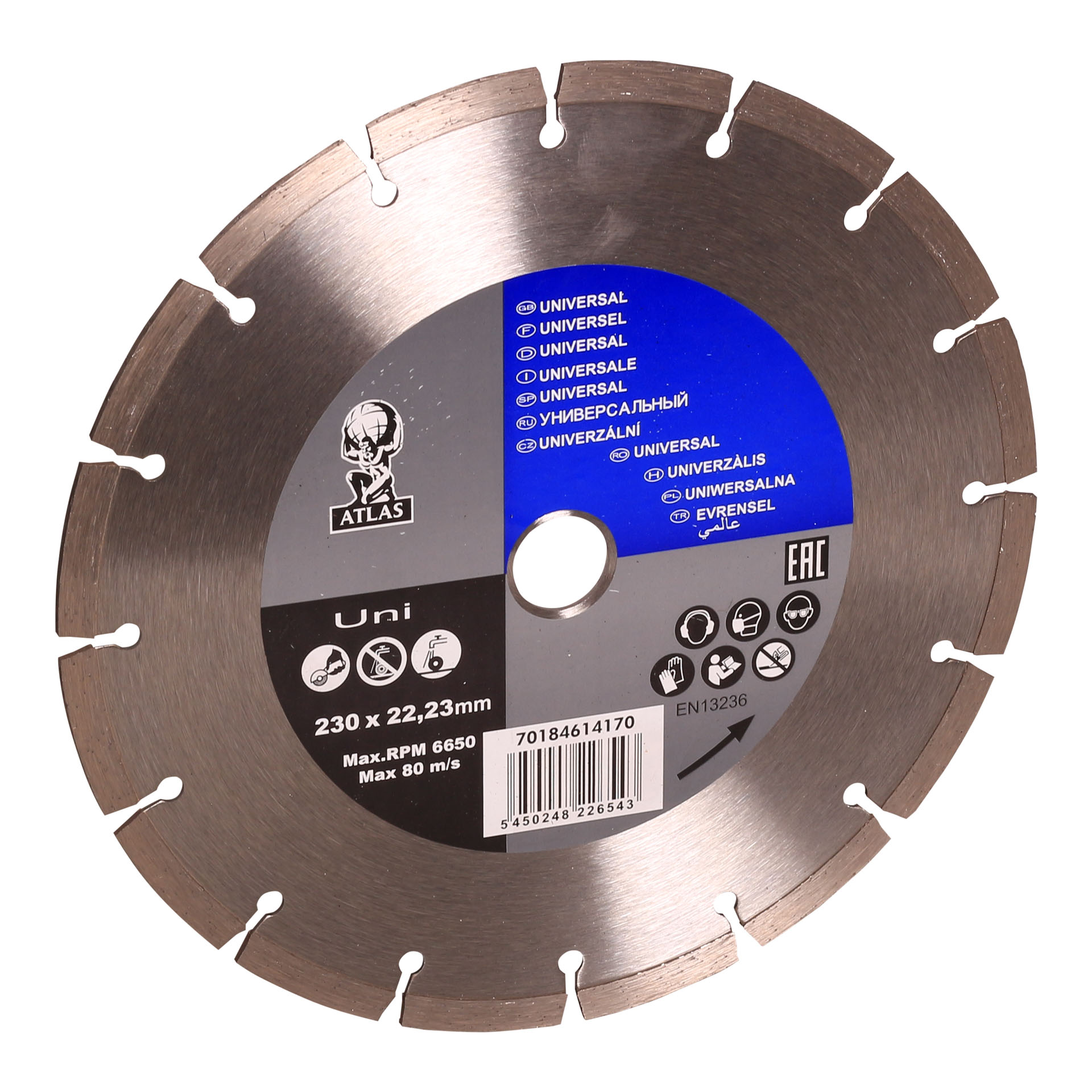 ATLAS Universal 230 x 22.23 MM Diamond Blade