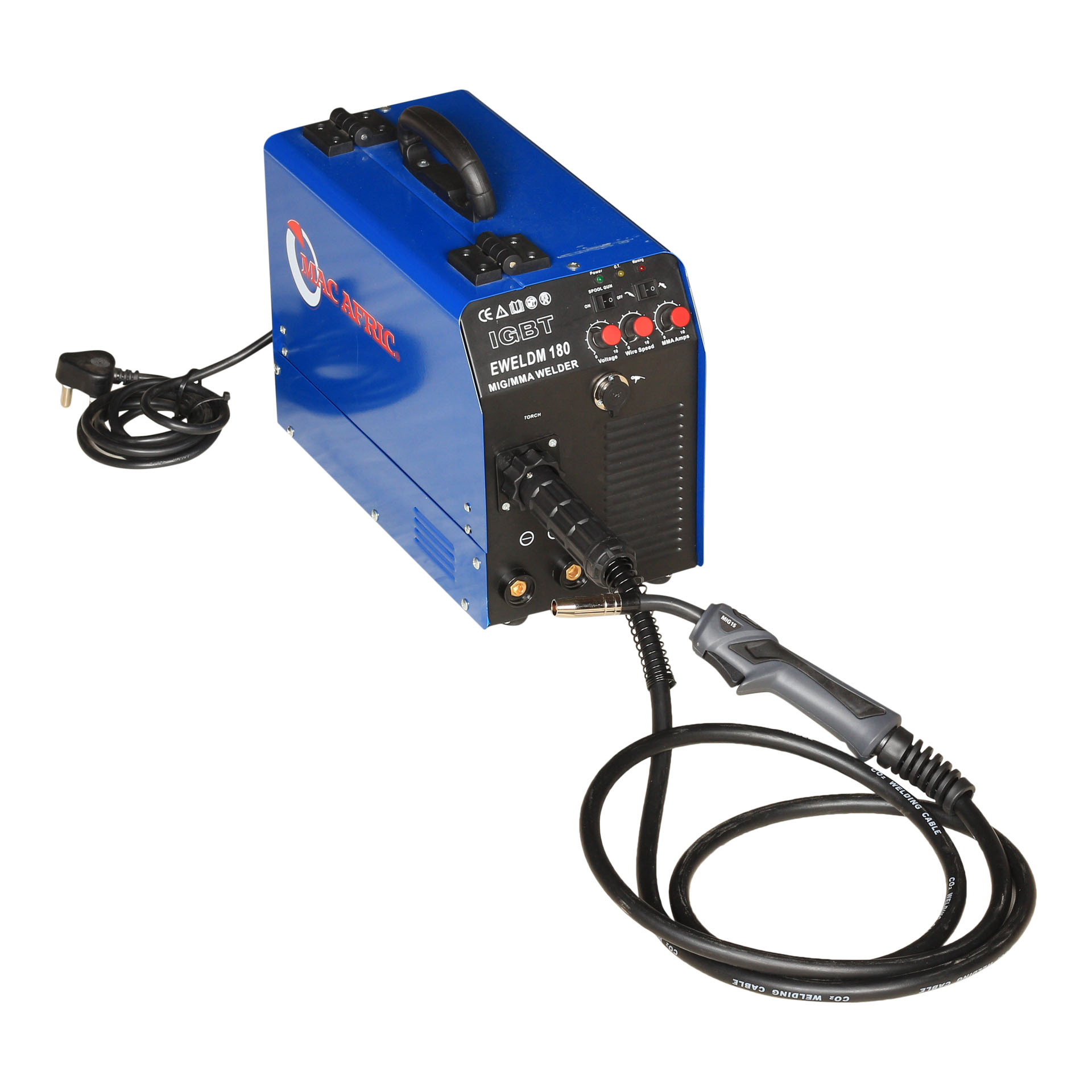 MAC AFRIC 180 A IGBT (MIG & MMA) Welding Machine - Image 2