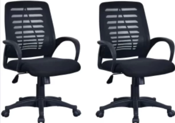HOC 253 Office Adjustable Arm Chair – BLACK