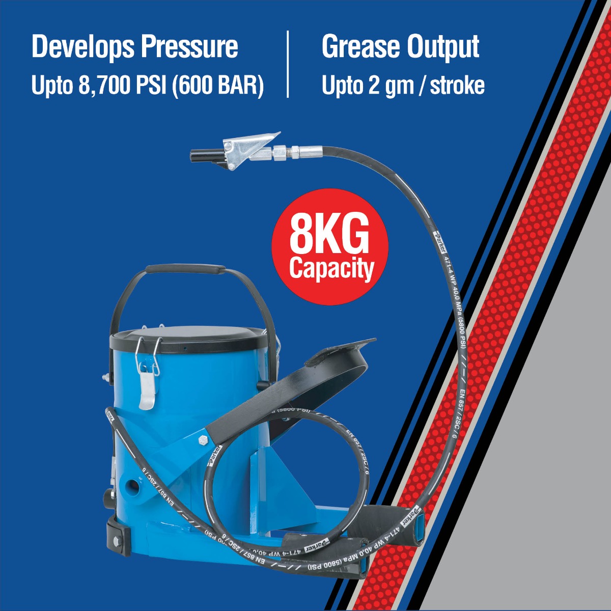 MAC AFRIC 8kg Foot Operated Grease Drum - Image 12