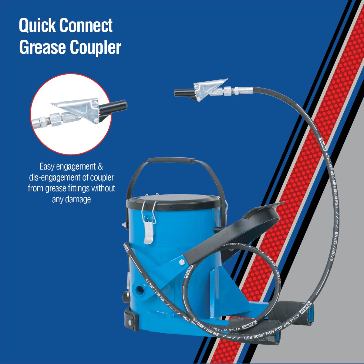 MAC AFRIC 8kg Foot Operated Grease Drum - Image 9