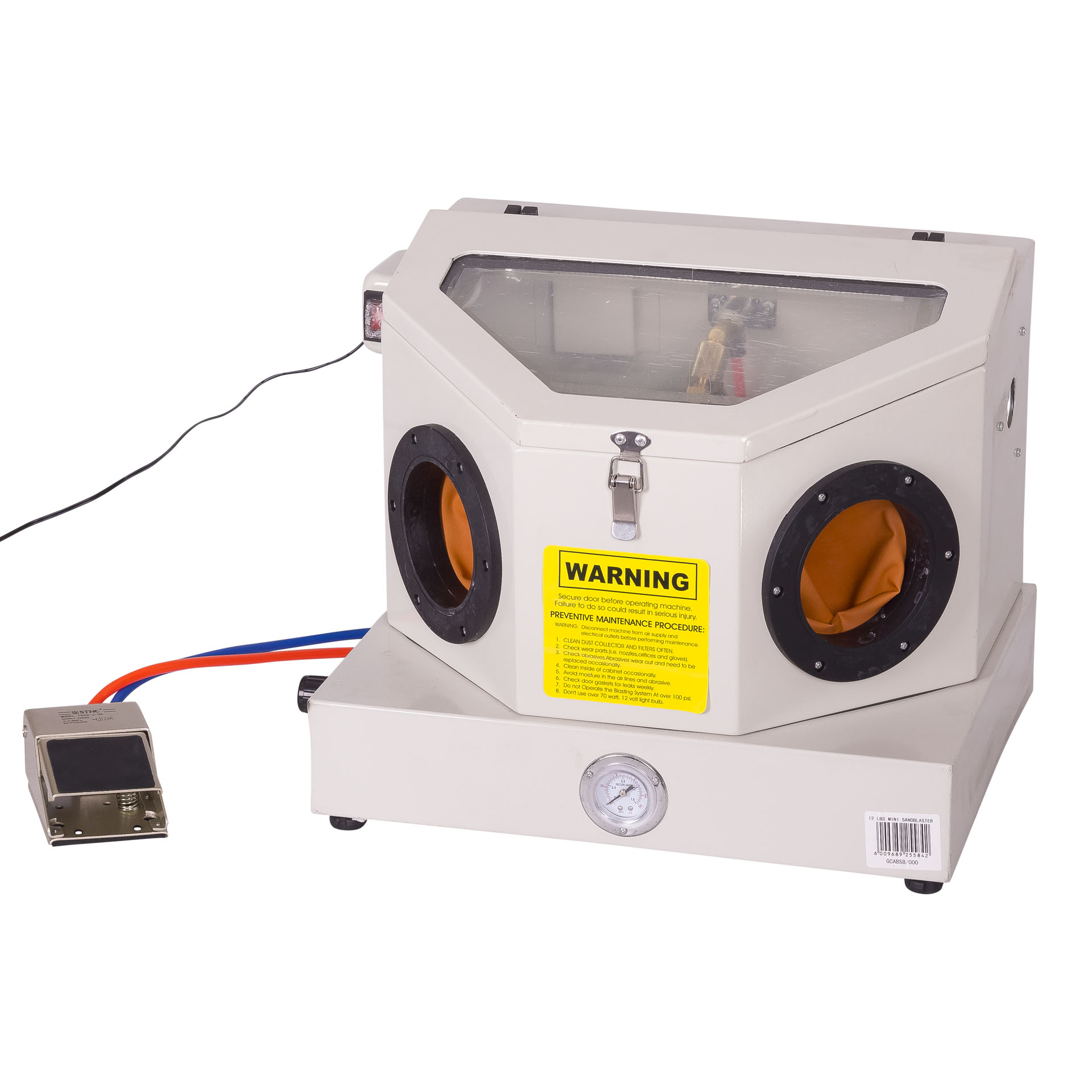 MAC AFRIC Mini Sandblaster Cabinet with foot pedal - Image 3
