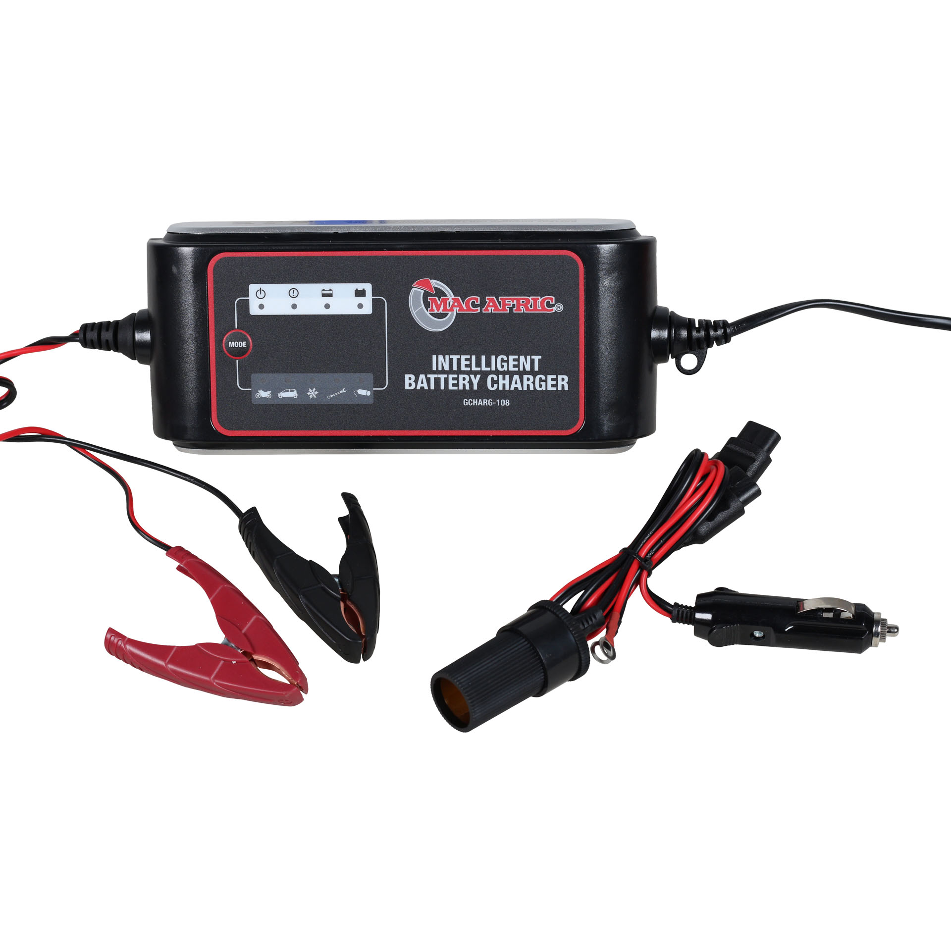 MAC AFRIC DC 6V/12V 8A Intelligent Battery Charger - Image 2