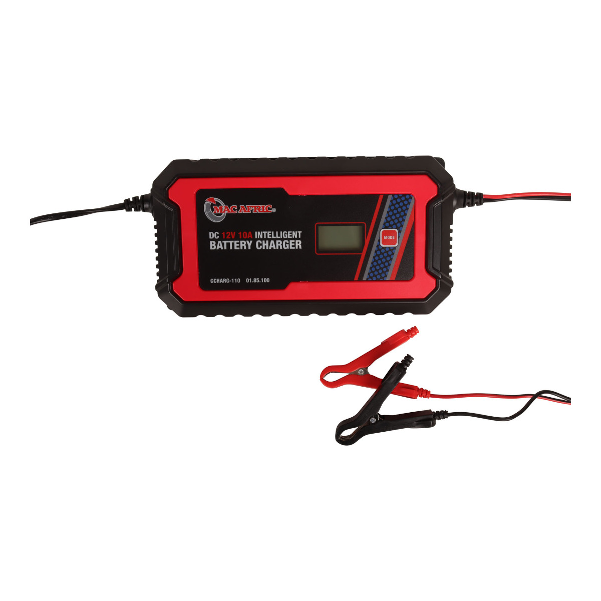 DC 6V–2A (6–40Ah) / 12V–10A (6–200Ah) Intelligent Battery Charger (01.85.100)