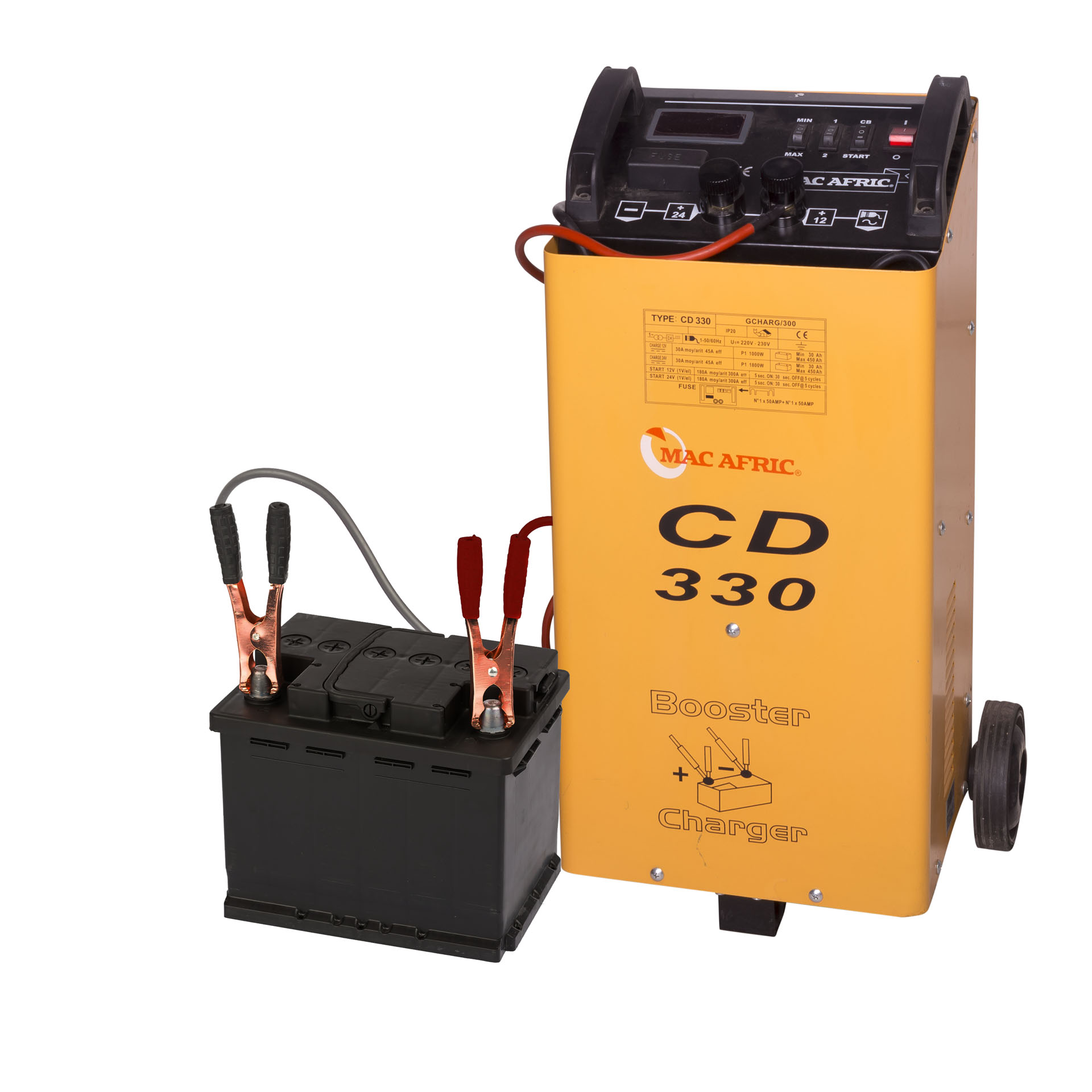 MAC AFRIC CD 330 12/24 V Battery Booster/Charger - Image 2