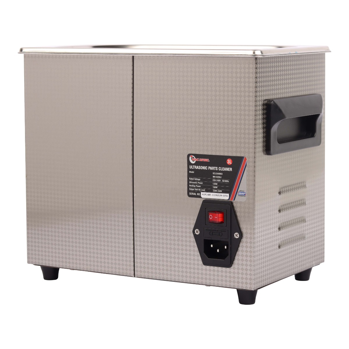 MAC AFRIC 3L Ultrasonic Parts Cleaner - Image 3